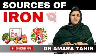 Iron Rich Foods  लौह युक्त खाद्य पदार्थ  Dr Amara Tahir Nutritionist [upl. by Bikales]