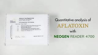 Aflatoxin  ELISA test with Neogen Reader 4700 [upl. by Bard]