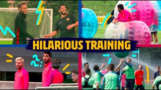 The most HILARIOUS Barça training exercises [upl. by Eliades75]