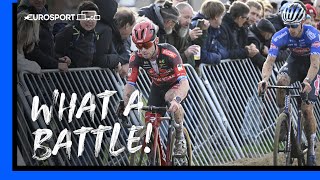 🔥 LASTLAP ATTACK  CycloCross Superprestige Ruddervoorde 2023  Mens Highlights  Eurosport [upl. by Cristian644]