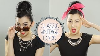 HOW TO Do The Classic Vintage Makeup Look [upl. by Gilchrist]