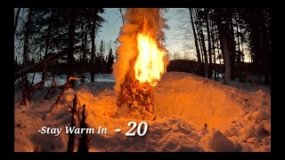 Off Grid Cabin  Snowy Cold 20  Staying Warm While Remote EP9 [upl. by Karlotta]