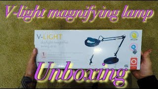 Vlight magnifying lamp Unboxing [upl. by Annayram]