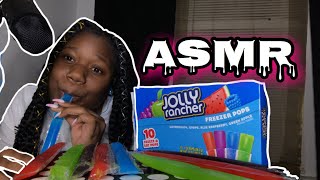 ASMR JOLLY RANCHER CANDY FREEZE POPS 🥶 EATING SHOW [upl. by Balas]