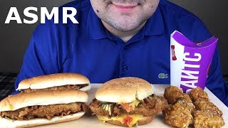 ASMR KFC CHEESEBURGER LONGER and TERIYAKI BITES Eating Sounds Mukbang NO TALKING [upl. by Schiffman]