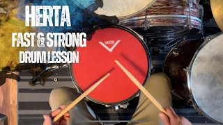 Make Your Hertas Fast amp Strong Drum Lesson [upl. by Arit]