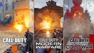 Explosives in Cod Cold War VS Modern Warfare VS Black ops 4 Comparison  Evolution in call of duty [upl. by Nnaeirrac238]