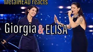 METALHEAD REACTS Sanremo 2023  Giorgia con Elisa cantano Luce e Di sole e dazzurro [upl. by Nisior]