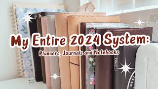 My Entire 2024 System Planners Notebooks and Journals [upl. by Llehsim]