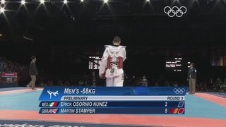 Mens Taekwondo 68kg Preliminary Round  London 2012 Olympics [upl. by Nylarak]