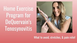 Home Exercises for DeQuervain’s Tenosynovitis [upl. by Ricarda]