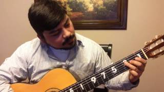 Como tocar Cuatro caminos en guitarra requinto acordes – Jose Alfredo Jimenez [upl. by Crescantia]