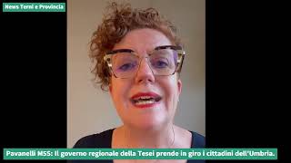 Emma Pavanelli M5S Il governo regionale della Tesei prende in giro i cittadini Umbria [upl. by Oelc976]