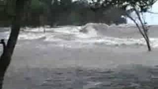 Hurricane Ike on Mandeville lakefront [upl. by Tengler]