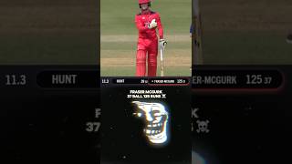 Fraser McGurk 125 37 🔥💀  shorts cricket [upl. by Cusick]