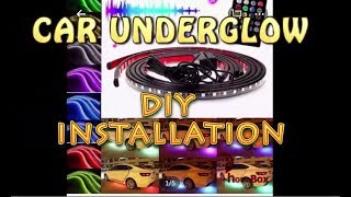 Car Underglow DIY Installation Wigo [upl. by Onyx]