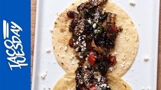 Taco Tuesday HuitlacocheMushroom Tacos [upl. by Trepur]