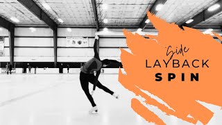 Side Layback Spin Progress  Figure Skating [upl. by Aym]