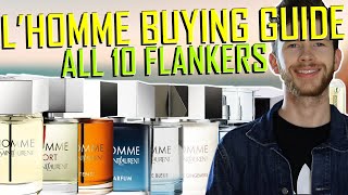 YVES SAINT LAURENT L’HOMME BUYING GUIDE  COMPARING ALL 10 FLANKERS  WHICH IS THE BEST [upl. by Idel]