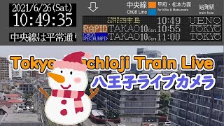 【大雪アーカイブ】八王子ライブカメラ 202425 AM9～ Hachioji Tokyo  Rail Live Camera  snowy day [upl. by Arezzini483]