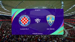 HNK Hajduk Split vs HNK Sibenik  PES SHNL 2425 [upl. by Januisz238]