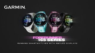 Garmin  Forerunner 165 Series Meets AMOLED Display [upl. by Neeluj]