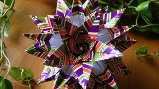 Origami ✿ Sparaxis ✿ Kusudama [upl. by Yona]