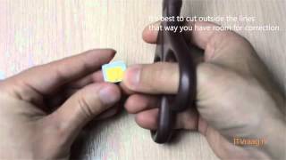 How To Cut A Regular SIM Card Into A MicroSIM Card [upl. by Alves122]