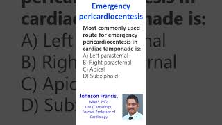 Emergency pericardiocentesis [upl. by Romito]