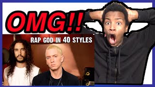 Eminem  Rap God  Performed In 40 Styles  Ten Second Songs Reaction [upl. by Jim]