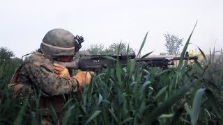 US MARINES FIREFIGHT WITH TALIBAN IN TALL GRASS [upl. by Notsirhc85]