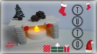 TUTO Fimo Cheminée de noël [upl. by Matthus595]