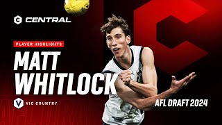 2024 AFL Draft  Matt Whitlock Player Highlights [upl. by Hatch]