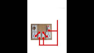 Three button two socket one light board wiring kaisy karen [upl. by Tudor]