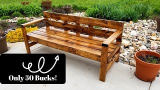 Cheap And Easy DIY Bench for Under 50 [upl. by Kho]