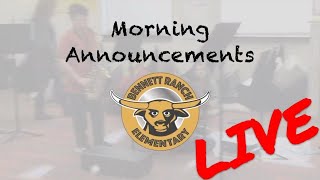 BRES  5242024  Live Morning Announcements [upl. by Irrab]