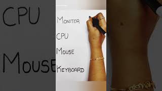 monitor drawing – cpu drawing – mouse drawing – keyboard drawing – easy drawing – how to draw [upl. by Nonnaer]