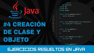 4 Ejercicios resueltos de JAVA creación de CLASE y OBJETO [upl. by Colene]