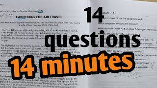 IELTS Reading  Learn how to find 14Q in 14 min  ielts14 reading test 1 TRUE FALSE IELTS [upl. by Rovaert]