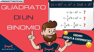 PRODOTTI NOTEVOLI  Quadrato di un Binomio [upl. by Reseta]