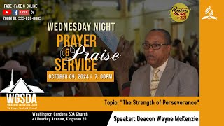 Wednesday Night Prayer amp Praise Service  Deacon Wayne McKenzie  October 092024 [upl. by Eiznil]