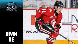 2024 NHL Draft  Kevin He  2324 Highlights [upl. by Gardell456]