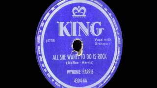 78 RPM Wynonie Harris  All She Wants To Do Is Rock [upl. by Ynnel]