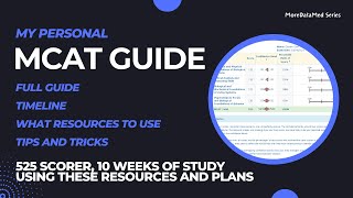 100th Percentile in 10 Weeks  My Guide to the MCAT Exam MoreDataMed Series [upl. by Dylan]