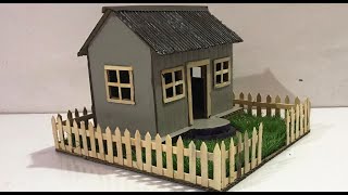 Cardboard House  How To Make Small Cardboard House  Beautiful Cardboard House [upl. by Siron]