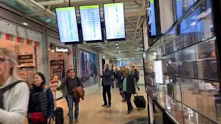 Traveling to Rome Fiumicino Airport Internal Flights Terminal Gates B Walking Tour [upl. by Silvie]