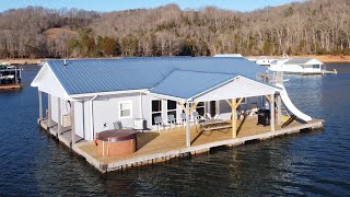 30 x 48 Floating Cabin 4 Bed2 Bath  Approx 1348sqft For Sale on Norris Lake TN  SOLD [upl. by Oona]