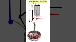 Fan regulator connection  ceiling fan regulator  capacitor connectionfanregulator shorts [upl. by Jessalyn]