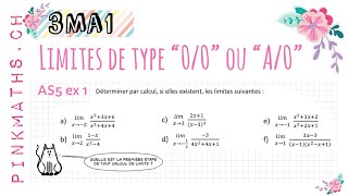 3ma1 Limites “A0” ou “00” AS5 ex 1 [upl. by Ynahpets]