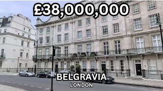 £38000000 Belgravia Townhouse amp Mews w Pool  London Real Estate [upl. by Jorgenson]